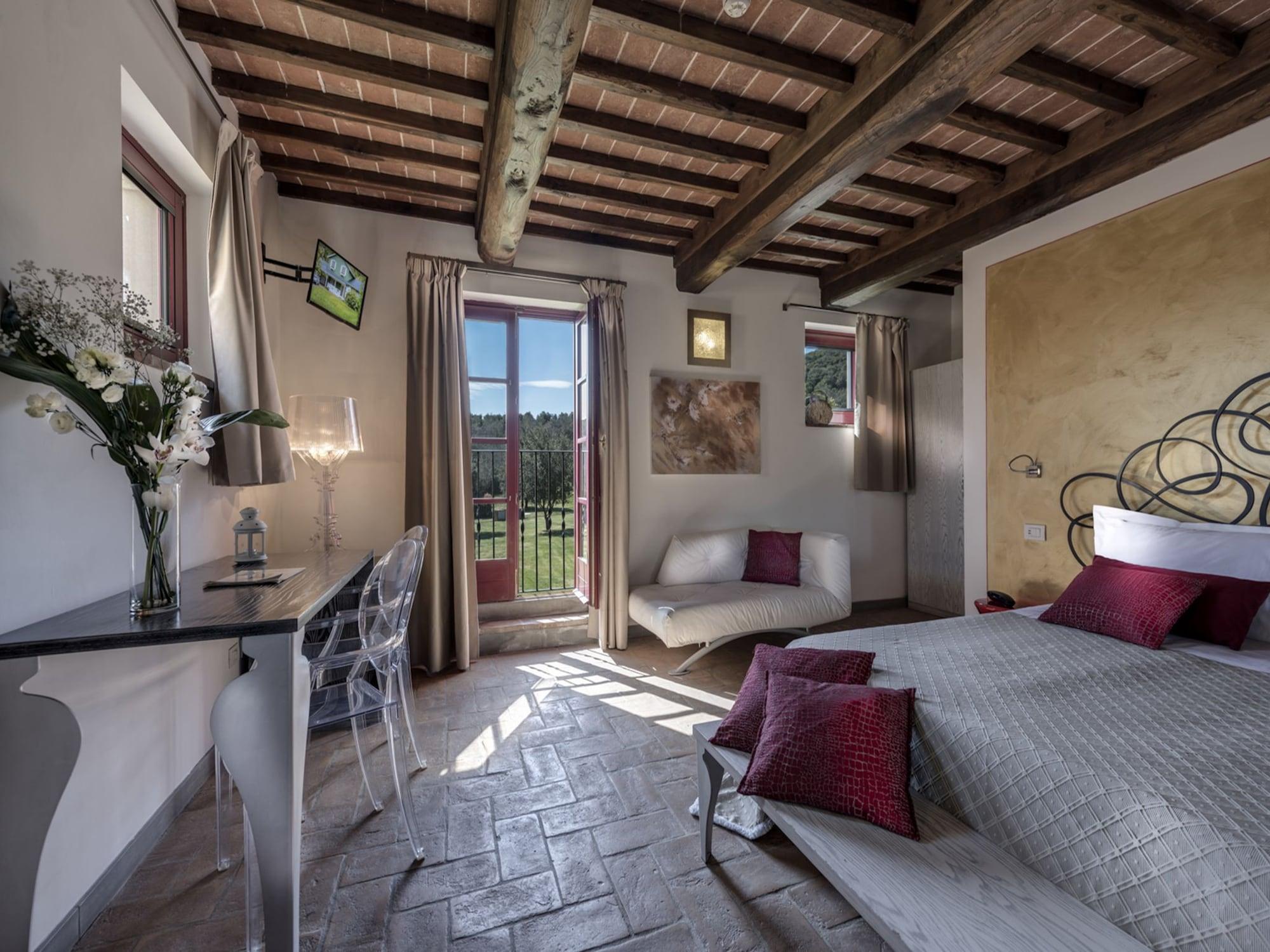Hotel & Restaurant Casolare Le Terre Rosse Сан-Джиміньяно Екстер'єр фото